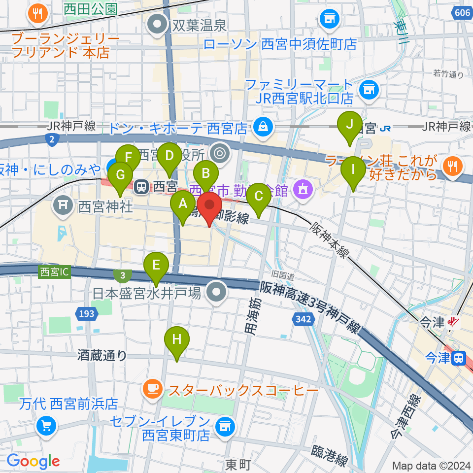 LiveSpot Penguin周辺のコンビニエンスストア一覧地図