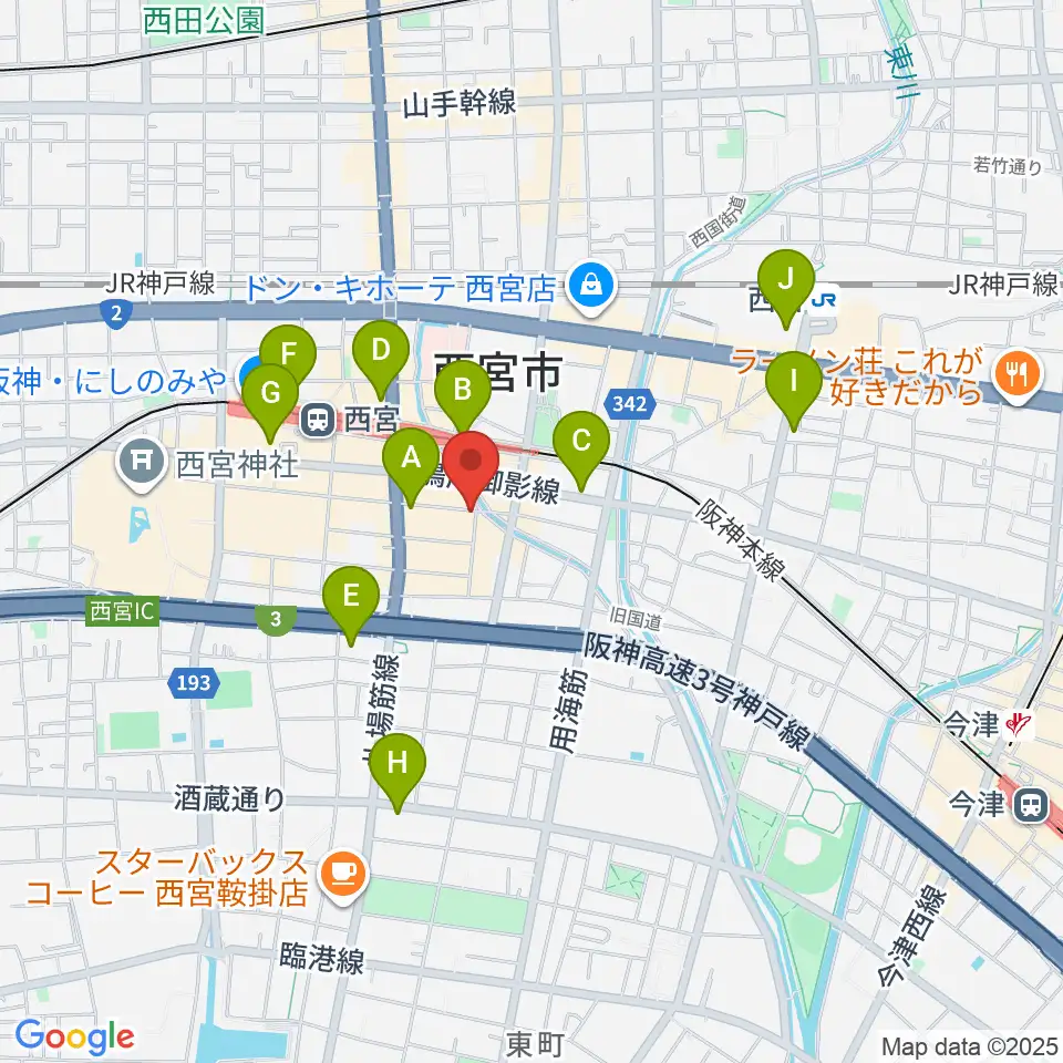 LiveSpot Penguin周辺のコンビニエンスストア一覧地図