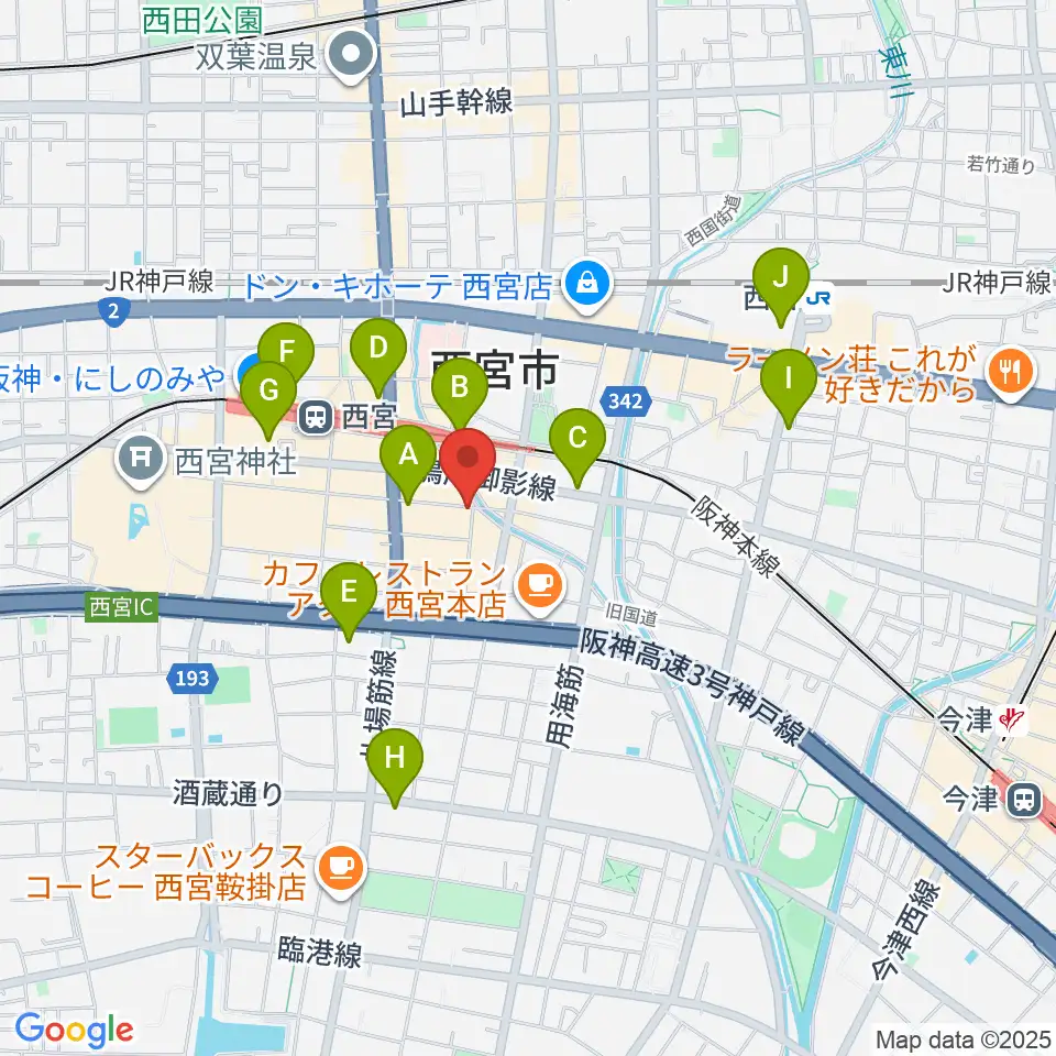LiveSpot Penguin周辺のコンビニエンスストア一覧地図