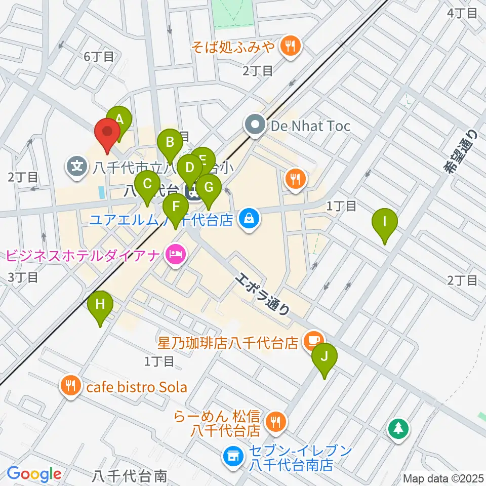 八千代台文化センター周辺のコンビニエンスストア一覧地図
